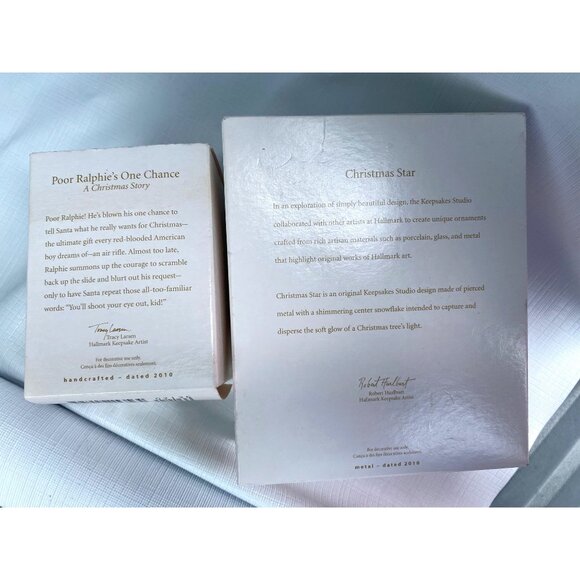 2010 Christmas Story poor Ralphie's one chance ,Star Hallmark 2 pc - Picture 4 of 6